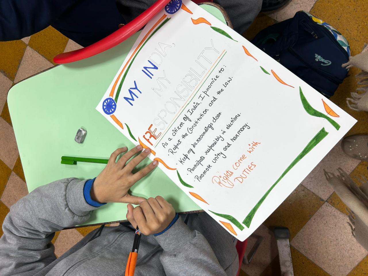 Visions of Sovereignty: Senior Students Design Republic Day Placards